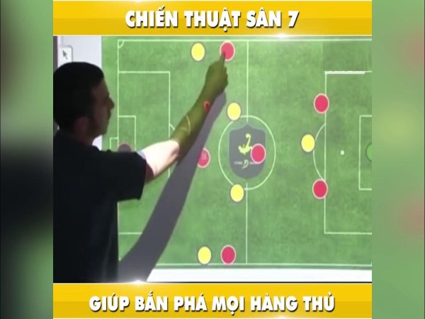 Các bài tập chiến thuật bóng đá 7 người tạo nên khác biệt